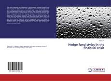 Portada del libro de Hedge fund styles in the financial crisis