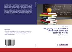 Buchcover von Geography ESP Textbooks' Evaluation based on Learners' Needs