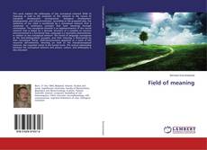 Bookcover of Field of meaning