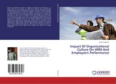 Buchcover von Impact Of Organizational Culture On HRM And Employee's Performance