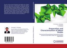 Couverture de Preparation and Characterization of Metal Oxides