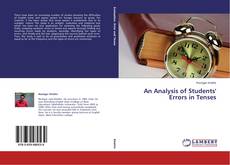 Buchcover von An Analysis of Students' Errors in Tenses