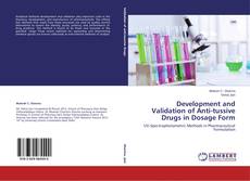 Capa do livro de Development and Validation of Anti-tussive Drugs in Dosage Form 