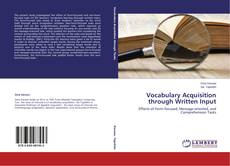 Buchcover von Vocabulary Acquisition through Written Input