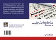 Buchcover von Peer Feedback Quality: Prompts, coaching and peer discussions
