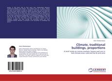 Copertina di Climate, traditional buildings, proportions