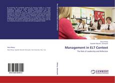 Copertina di Management in ELT Context