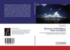 Couverture de Discourse and Religious Texts Translation