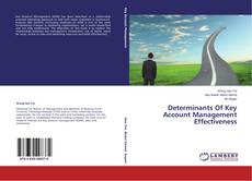 Couverture de Determinants Of Key Account Management Effectiveness