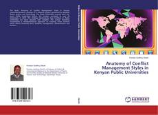 Buchcover von Anatomy of Conflict Management Styles in Kenyan Public Universities