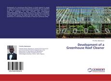 Buchcover von Development of a Greenhouse Roof Cleaner