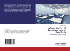 Copertina di A Tentative Test of Permanent Income Hypothesis