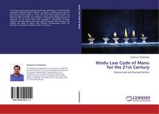 Copertina di Hindu Law Code of Manu for the 21st Century