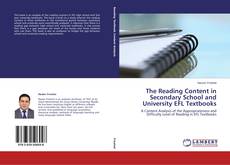 Couverture de The Reading Content in Secondary School and University EFL Textbooks