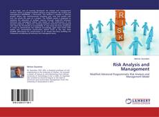 Couverture de Risk Analysis and Management