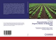 Capa do livro de Characteristics of Soil Organic Matter of Bulgarian Soils 