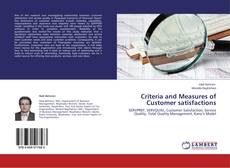 Buchcover von Criteria and Measures of Customer satisfactions