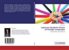 Capa do livro de Lebanese Students Choice of Foreign Languages 