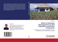 Buchcover von Effect of Nutrient Management on Soil Properties and Onion Production