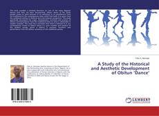 Capa do livro de A Study of the Historical and Aesthetic Development of Obitun ‘Dance’ 