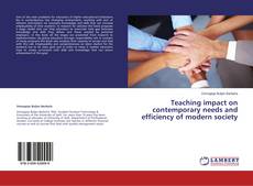 Buchcover von Teaching impact on contemporary needs and efficiency of modern society