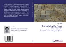 Buchcover von Generalizing the Petrov Classification
