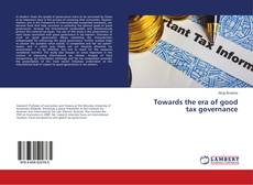 Buchcover von Towards the era of good tax governance