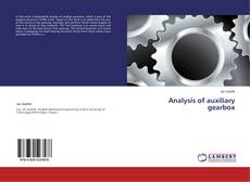Buchcover von Analysis of auxiliary gearbox