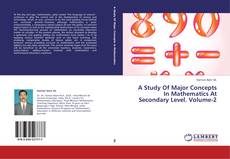 Buchcover von A Study Of Major Concepts In Mathematics At Secondary Level. Volume-2