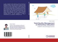 Couverture de Total Quality Management in Elementary Education