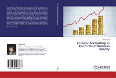 Buchcover von Forensic Accounting in Countries of Business Opacity