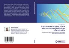 Buchcover von Fundamental studies of the electrochemical behaviour of pyrrhotite