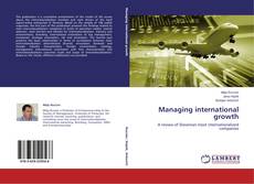 Capa do livro de Managing international growth 
