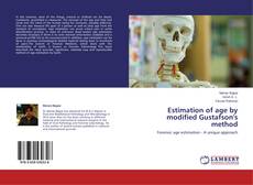 Buchcover von Estimation of age by modified Gustafson's method