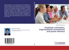 Buchcover von Employee motivation, organizational commitment and power distance