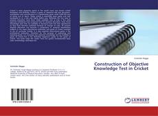 Buchcover von Construction of Objective Knowledge Test in Cricket
