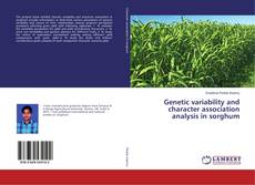 Capa do livro de Genetic variability and character association analysis in sorghum 