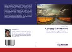 Couverture de Ce n'est pas du folklore