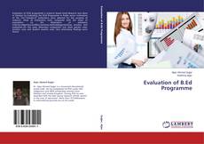 Buchcover von Evaluation of B.Ed Programme