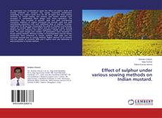Buchcover von Effect of sulphur under various sowing methods on Indian mustard.