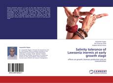 Buchcover von Salinity tolerance of Lawsonia inermis at early growth stage