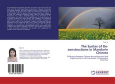 Copertina di The Syntax of De-constructions in Mandarin Chinese