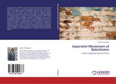 Buchcover von Separatist Movement of Balochistan