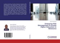 Couverture de Enterprise Risk Management in Private Higher Education in Botswana