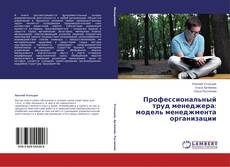 Capa do livro de Профессиональный труд менеджера: модель менеджмента организации 