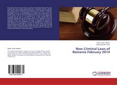 Copertina di New Criminal Laws of Romania February 2014