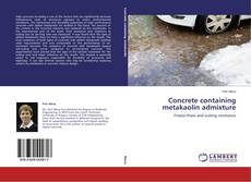 Buchcover von Concrete containing metakaolin admixture