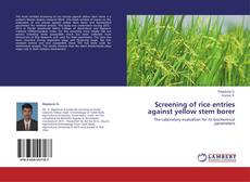Buchcover von Screening of rice entries against yellow stem borer