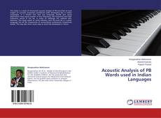 Copertina di Acoustic Analysis of PB Words used in Indian Languages
