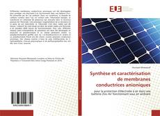 Synthèse et caractérisation de membranes conductrices anioniques kitap kapağı